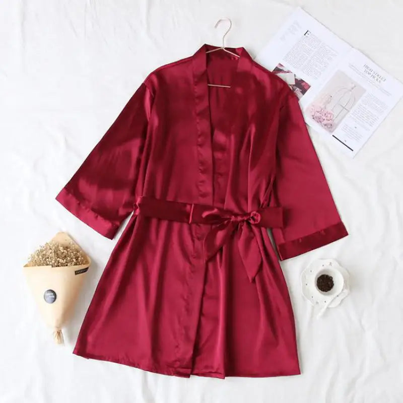 Summer Champagne Satin Sleepwear