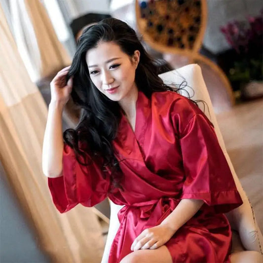 Summer Champagne Satin Sleepwear