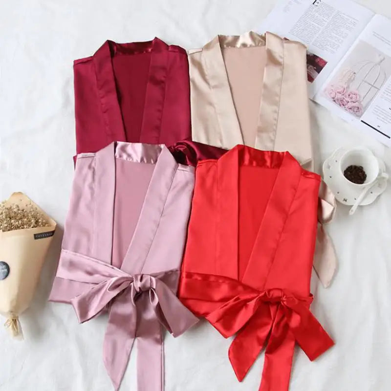 Summer Champagne Satin Sleepwear