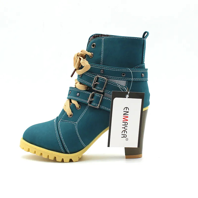 Women Boots Style Lace Up