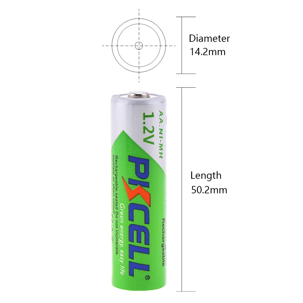 8PCS 2200mAh AA Rechargeable Battery