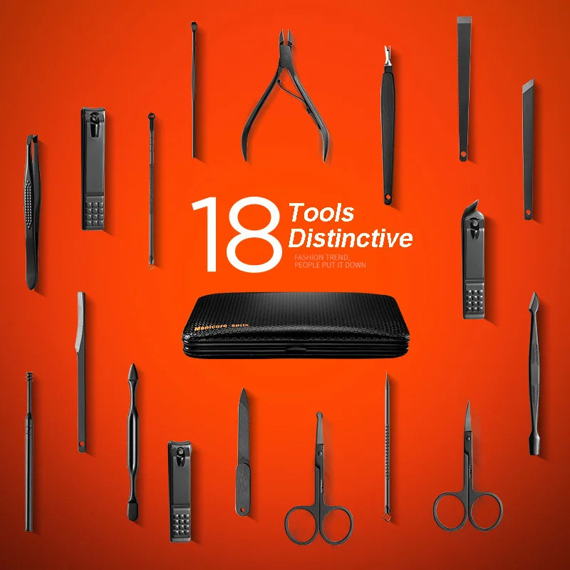 18 Tools Stainless Steel Manicure set