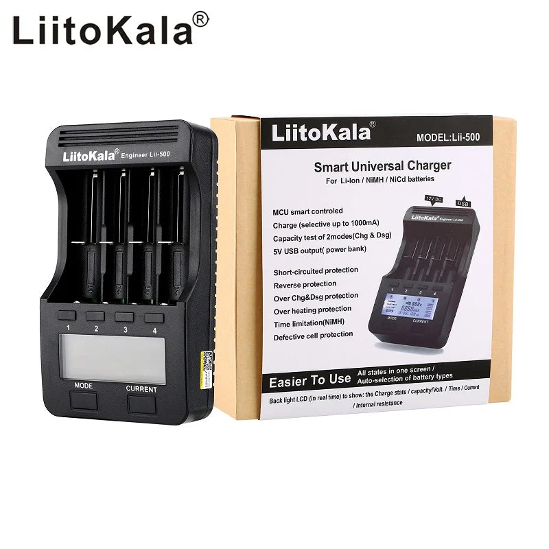 battery Charger for AA AAA 3.7V lithium NiMH battery