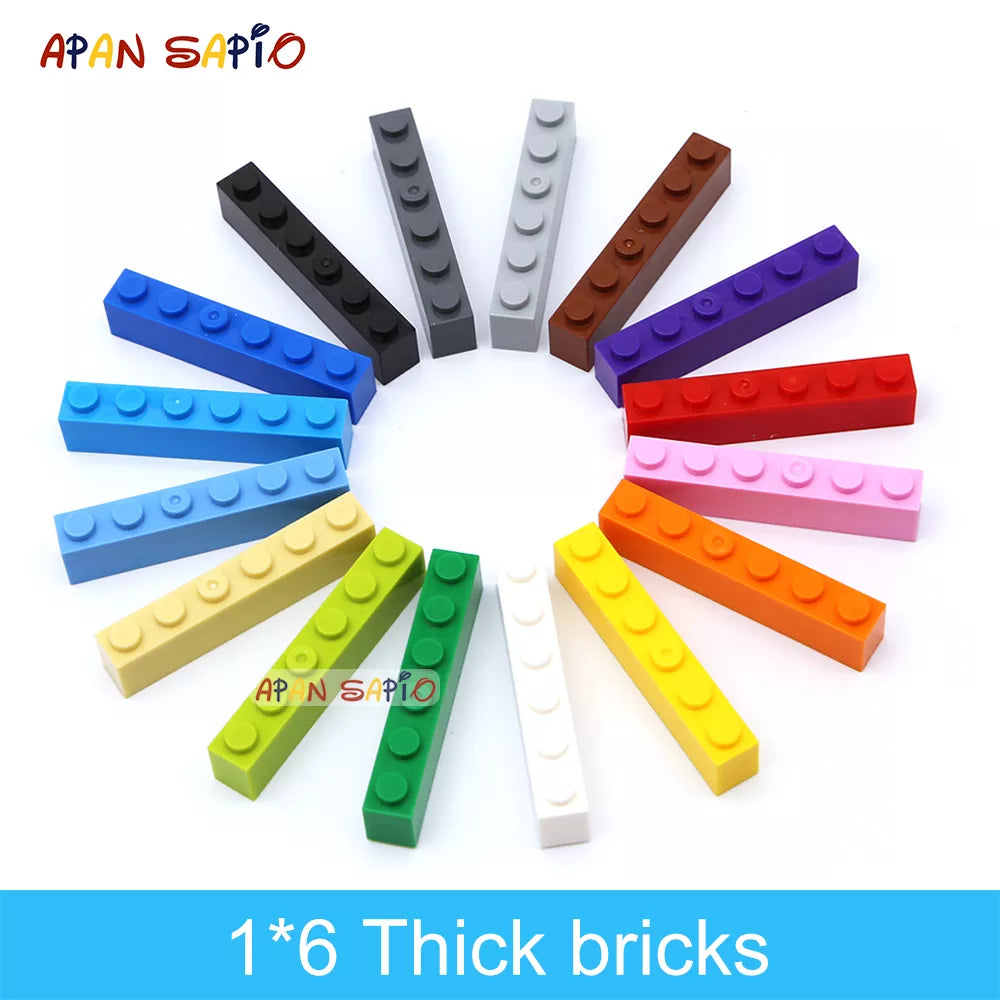 40pcs DIY Building Blocks 1x6 Dots