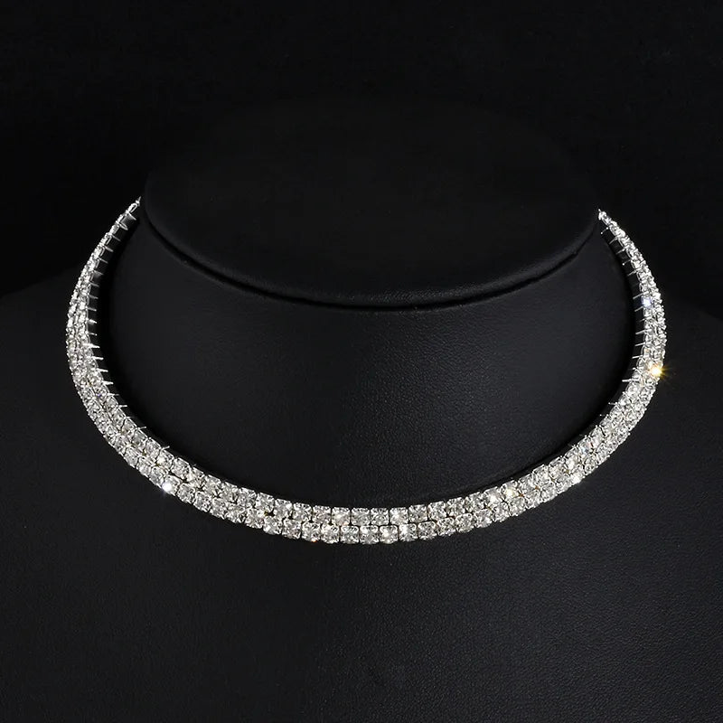 Rhinestone Choker Necklace