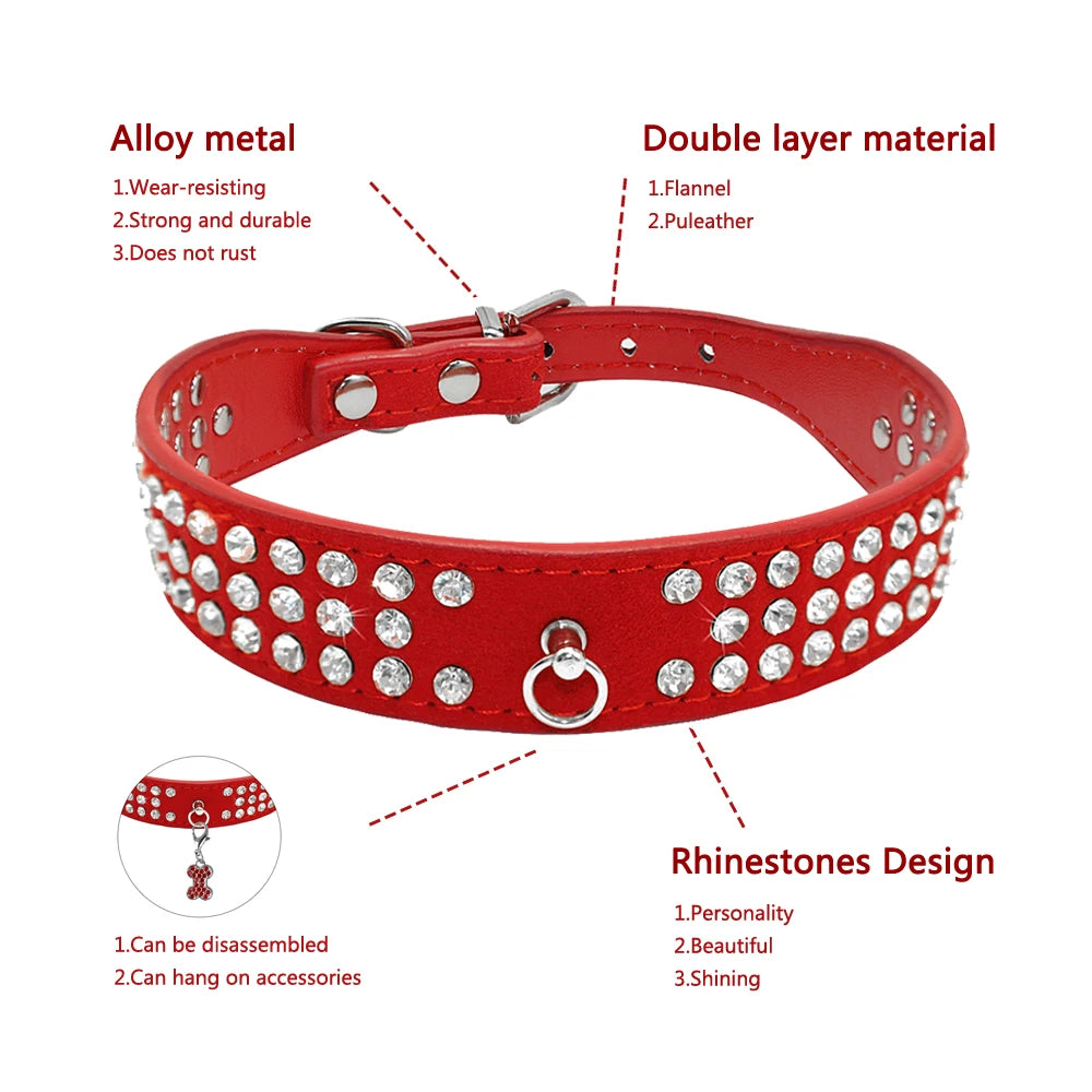 Rhinestone Dog Collar