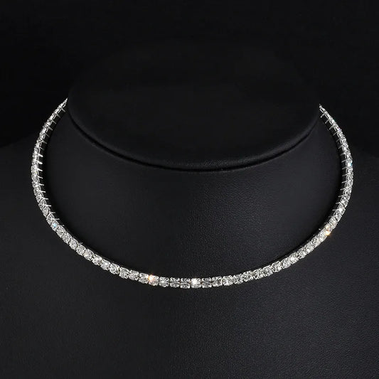 Rhinestone Choker Necklace