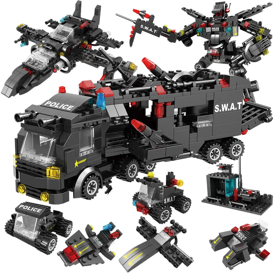 792 Pcs City SWAT Team Building Blocks