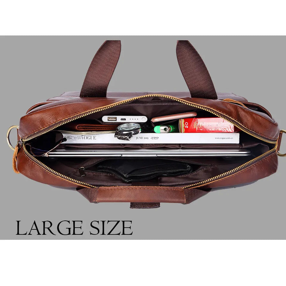 Men Genuine Leather Handbags