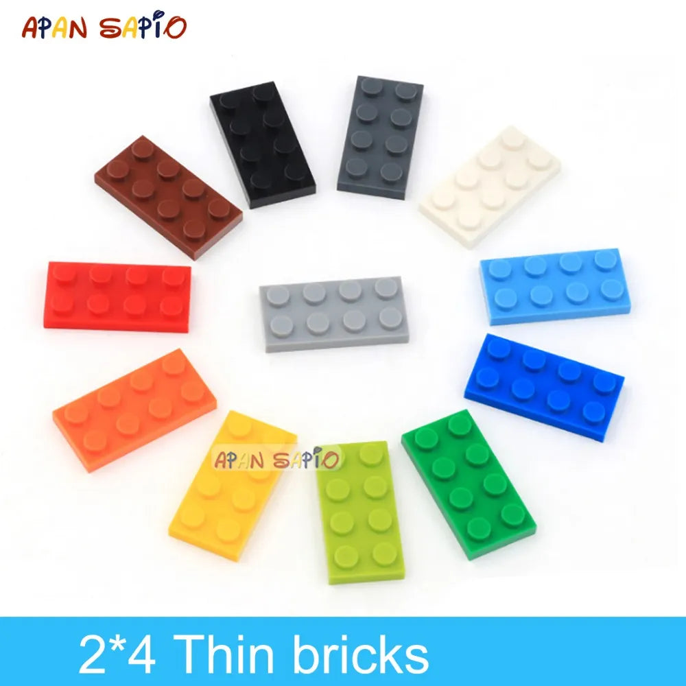 60pcs DIY Building Blocks Thin Figure Bricks 2x4Dots