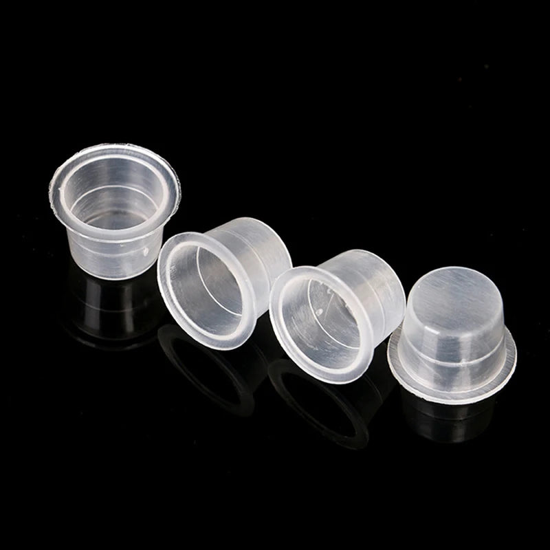 100 PCS Plastic Disposable Microblading Tattoo Ink Cups