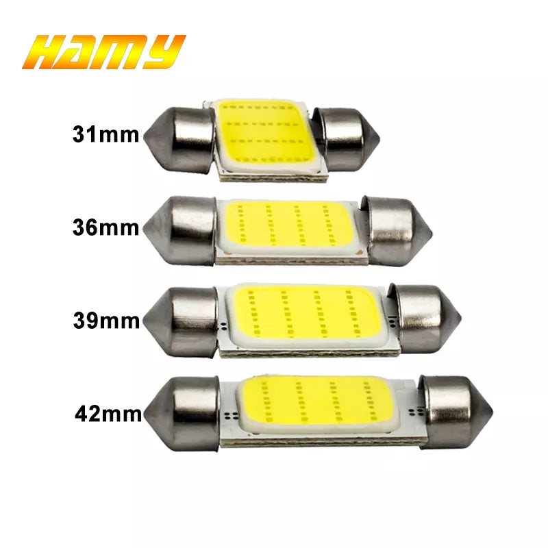 12V White bulbs for cars License plate Interior Reading Light