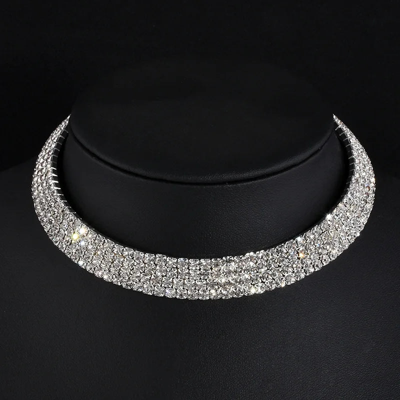 Rhinestone Choker Necklace