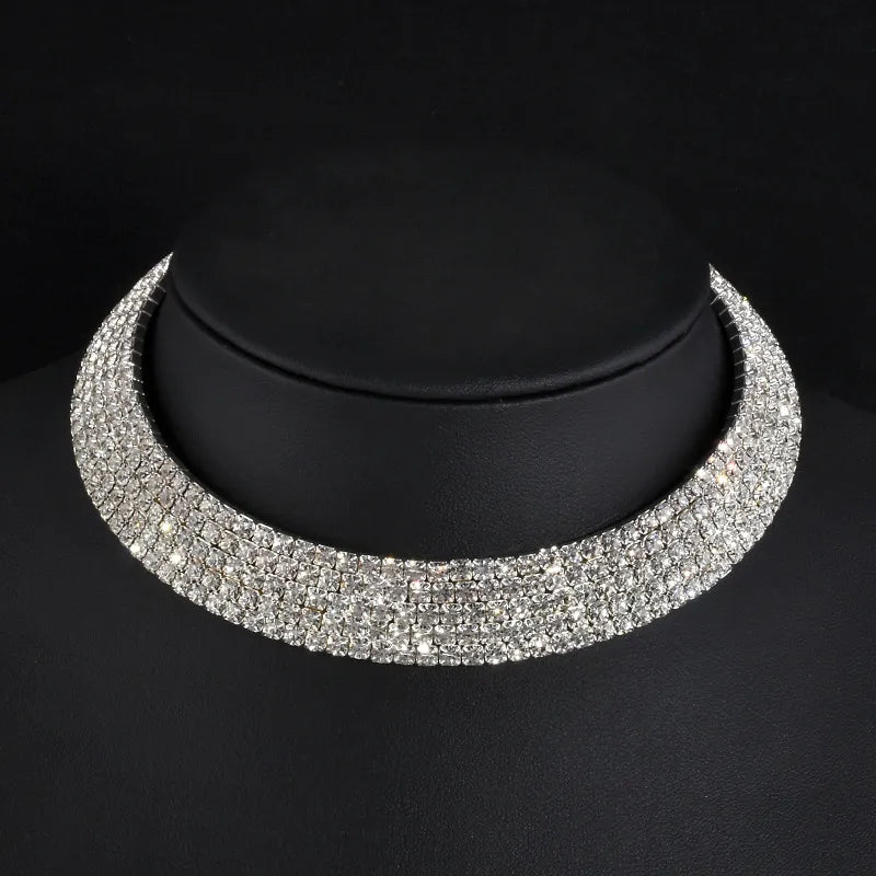 Rhinestone Choker Necklace