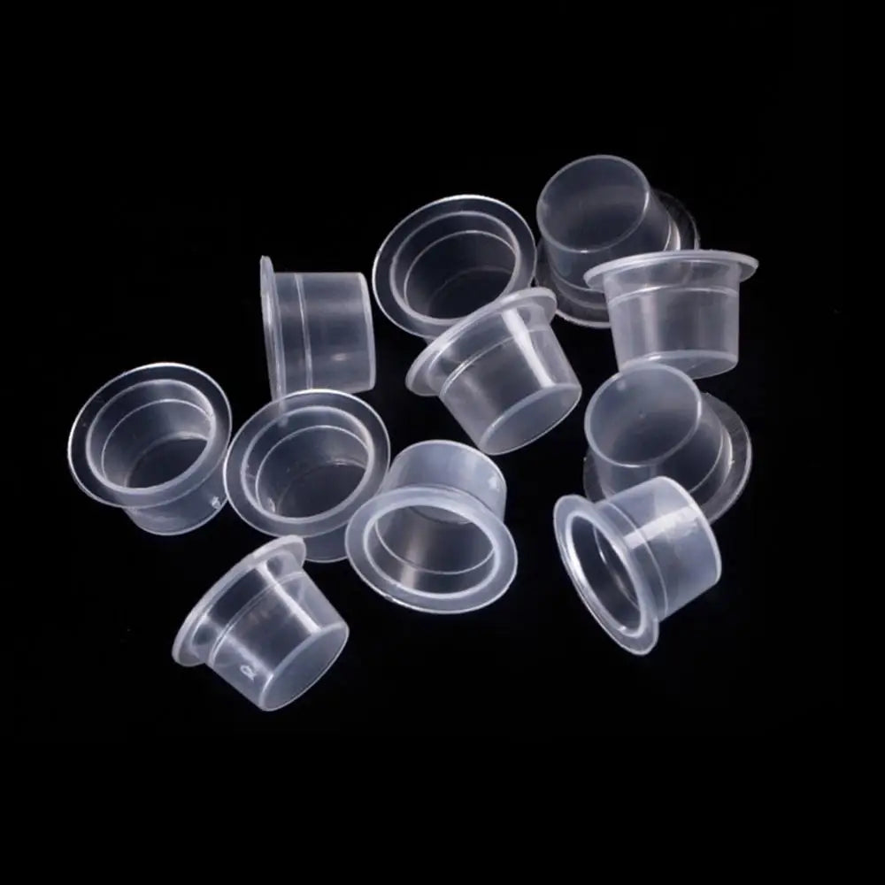 100 PCS Plastic Disposable Microblading Tattoo Ink Cups