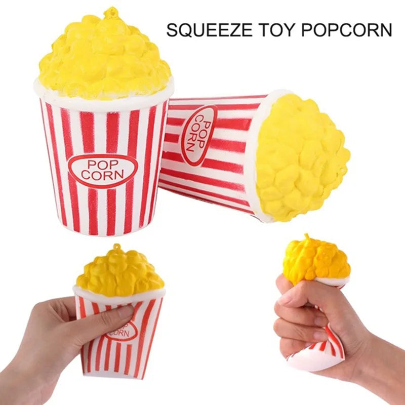 Jumbo Cute Popcorn Cake Hamburger Squeeze Toy