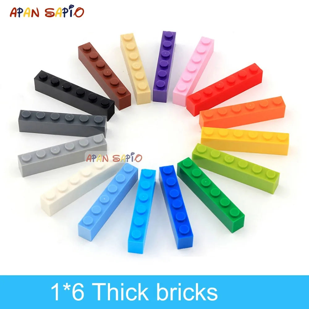 40pcs DIY Building Blocks 1x6 Dots