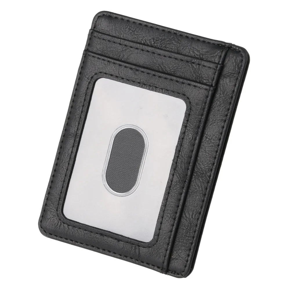 Slim RFID Blocking Leather Wallet Credit ID Card Holder