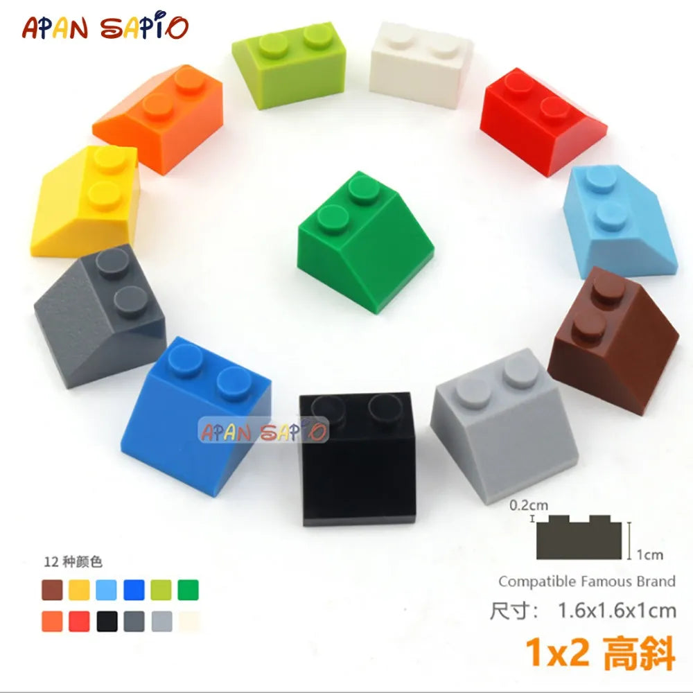 20pcs/lot DIY Blocks Building Bricks Bevel 1X2