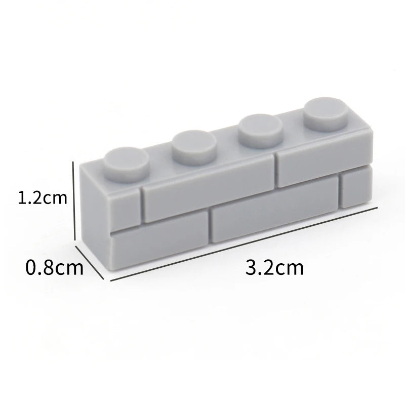 50pcs DIY Building Blocks Thick wall Figures Bricks 1x4 Dots