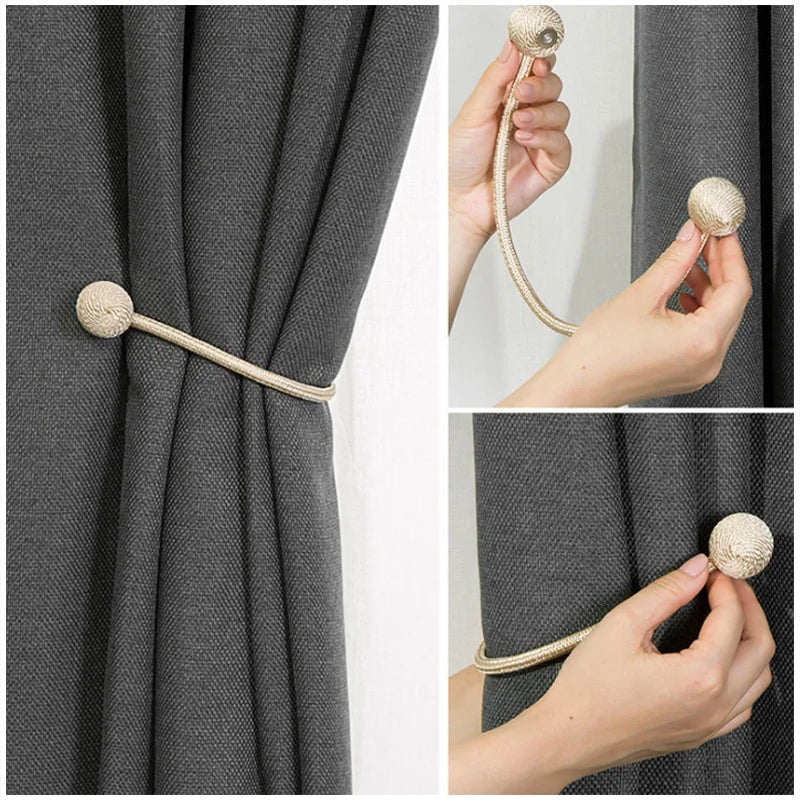 2Pcs Magnetic Curtain Tieback