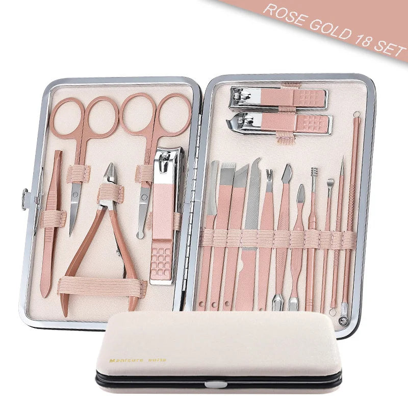 18 Tools Stainless Steel Manicure set