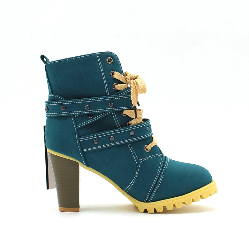 Women Boots Style Lace Up