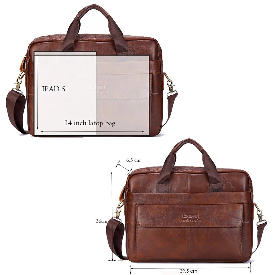 Men Genuine Leather Handbags