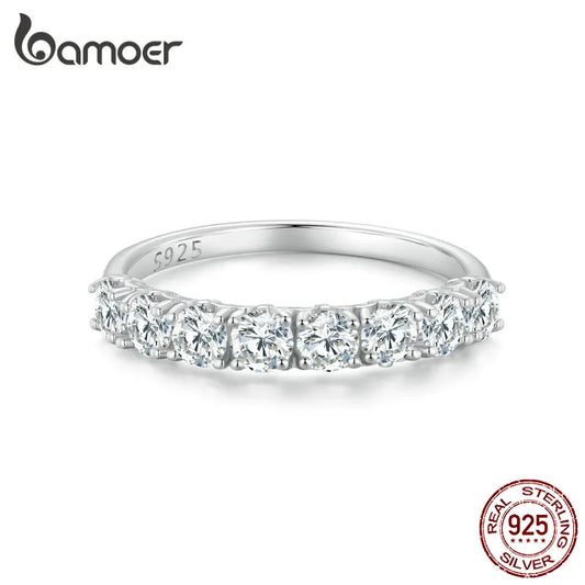 0.8CT D Color Round Moissanite Ring