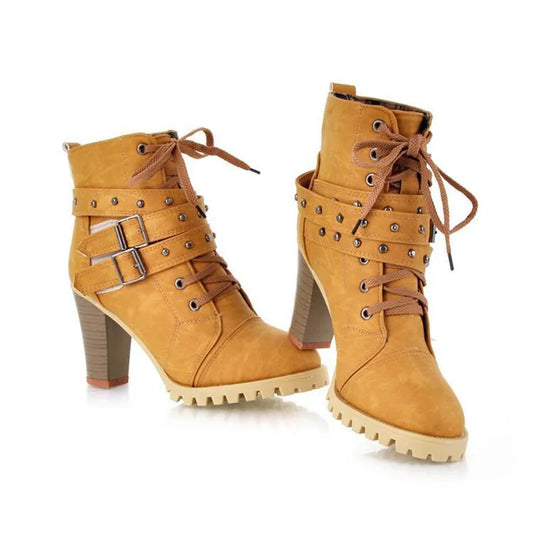 Women Boots Style Lace Up