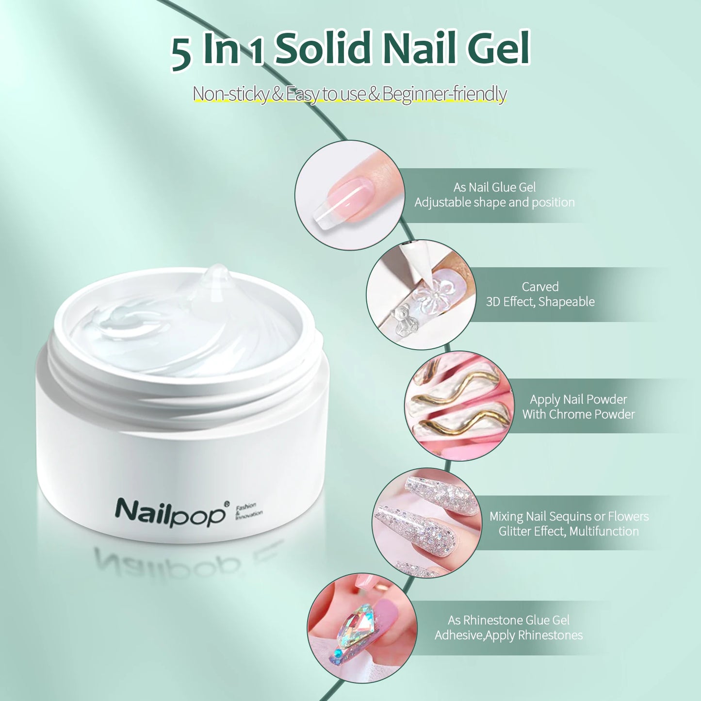 Solid Nail Patch Gel Easy Stick