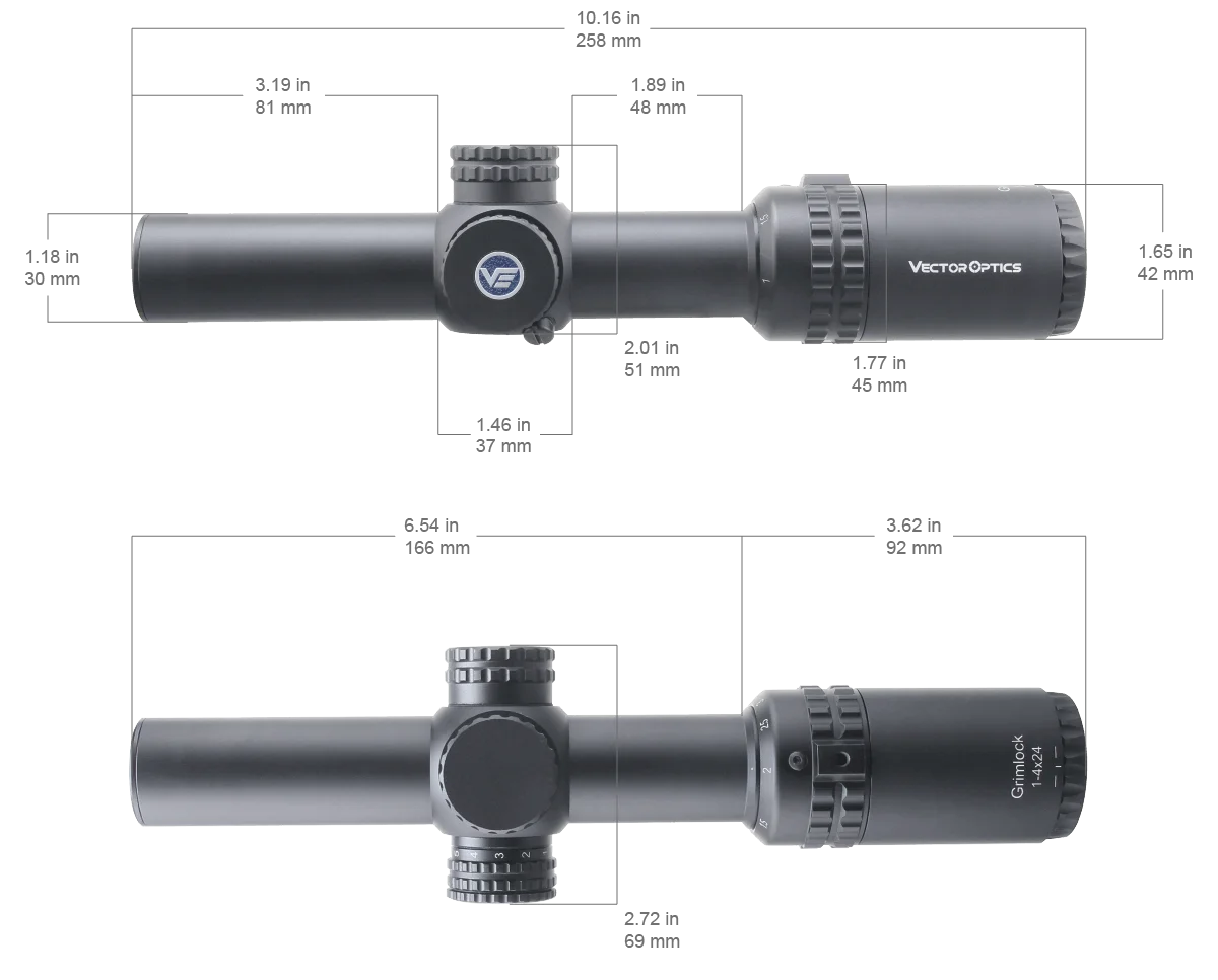 LPVO Riflescope For .308 30-06 AR15