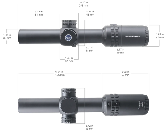 LPVO Riflescope For .308 30-06 AR15