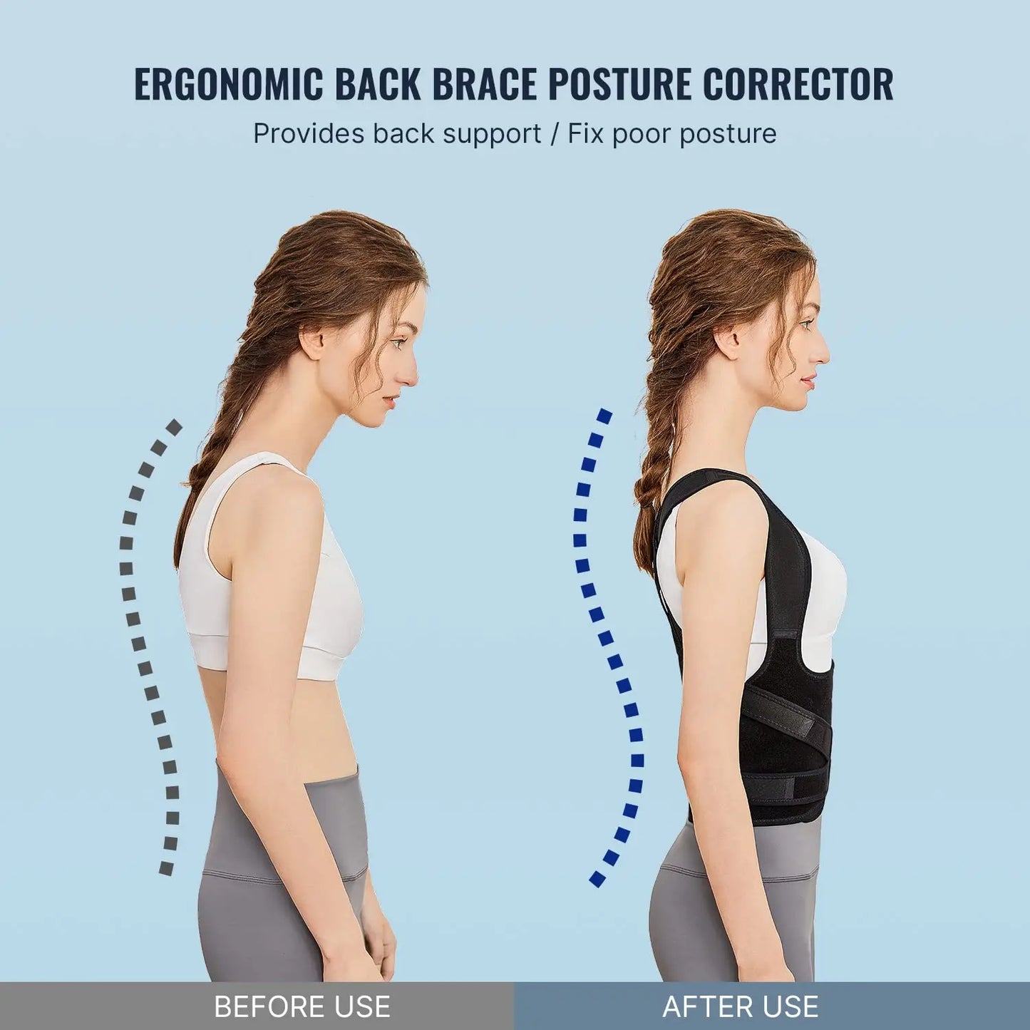 Back Brace Straightener Posture Corrector for Scoliosis Hunchback