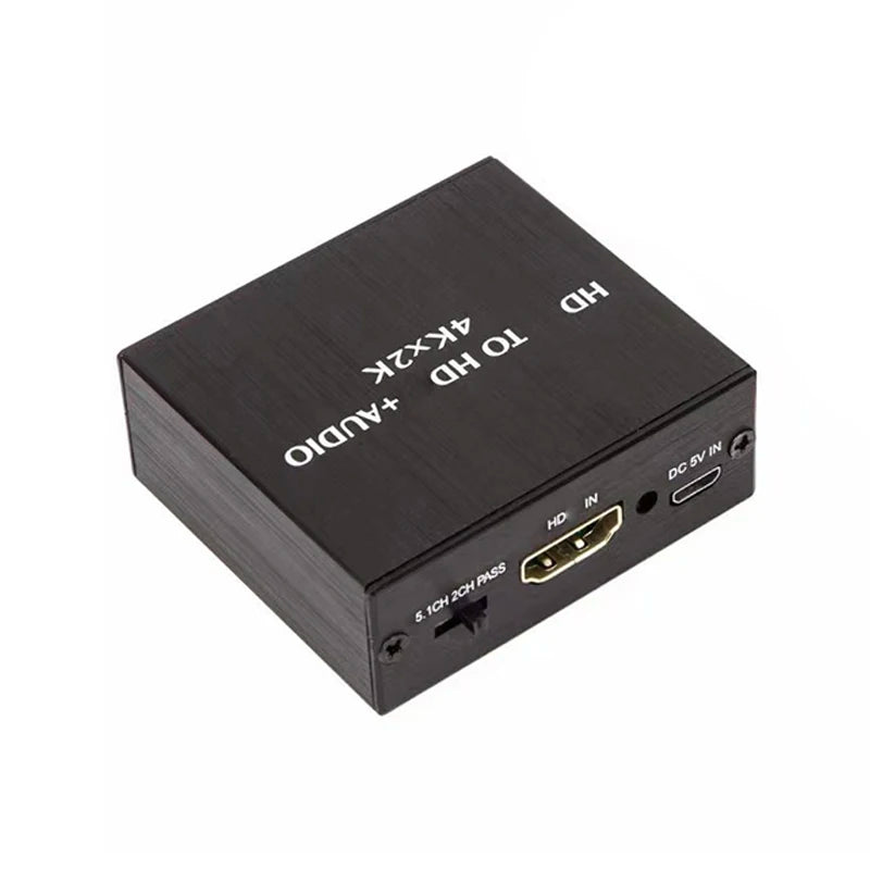 4K x 2K Video Audio Extractor HDMI-Compatible to 3.5MM Audio Converter