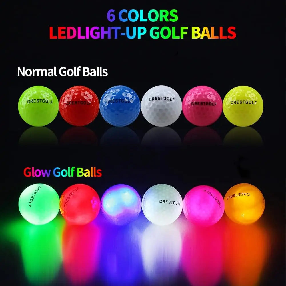 LED Golf Balls for Night Glow in The Dark