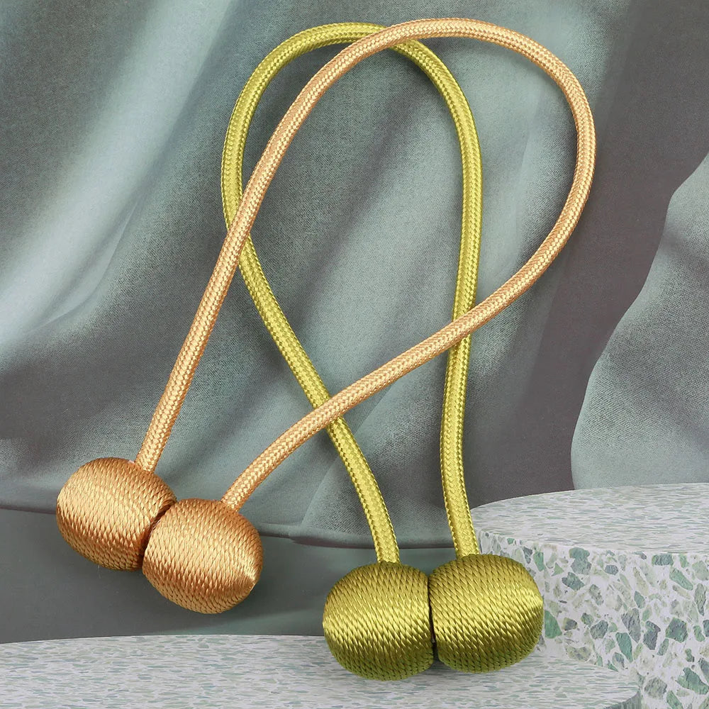 2Pcs Magnetic Curtain Tieback