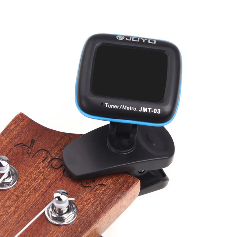 Guitar Tuner 360 Degree Rotatable Clip-on TAP Tempo Metronome