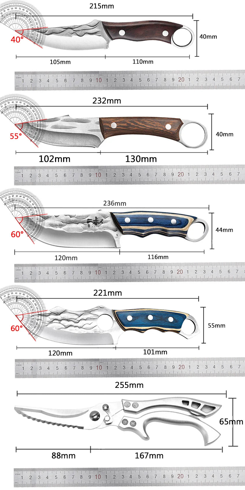 Forged Kitchen Boning Knife Stainless Steel