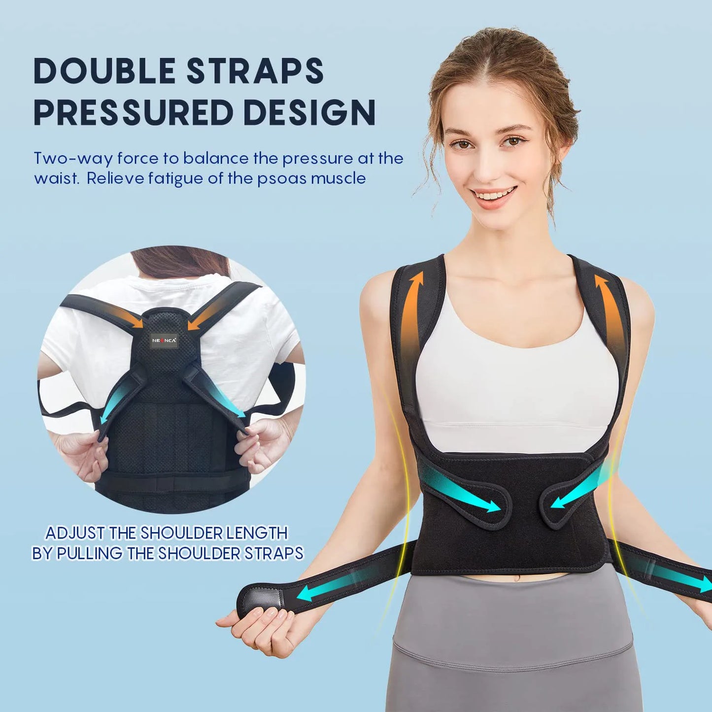 Back Brace Straightener Posture Corrector for Scoliosis Hunchback