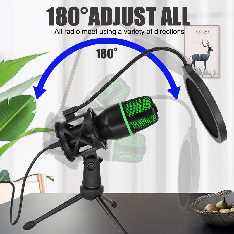 Professional USB Condenser Microphone For PC