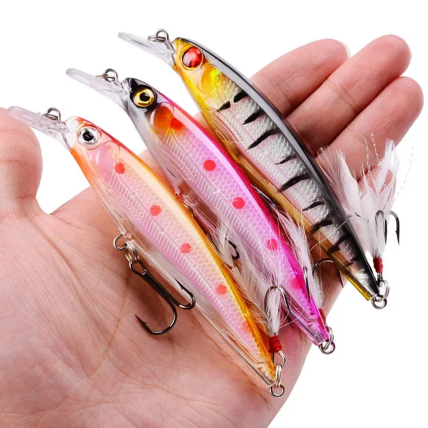 1PCS Laser Minnow Fishing Lure