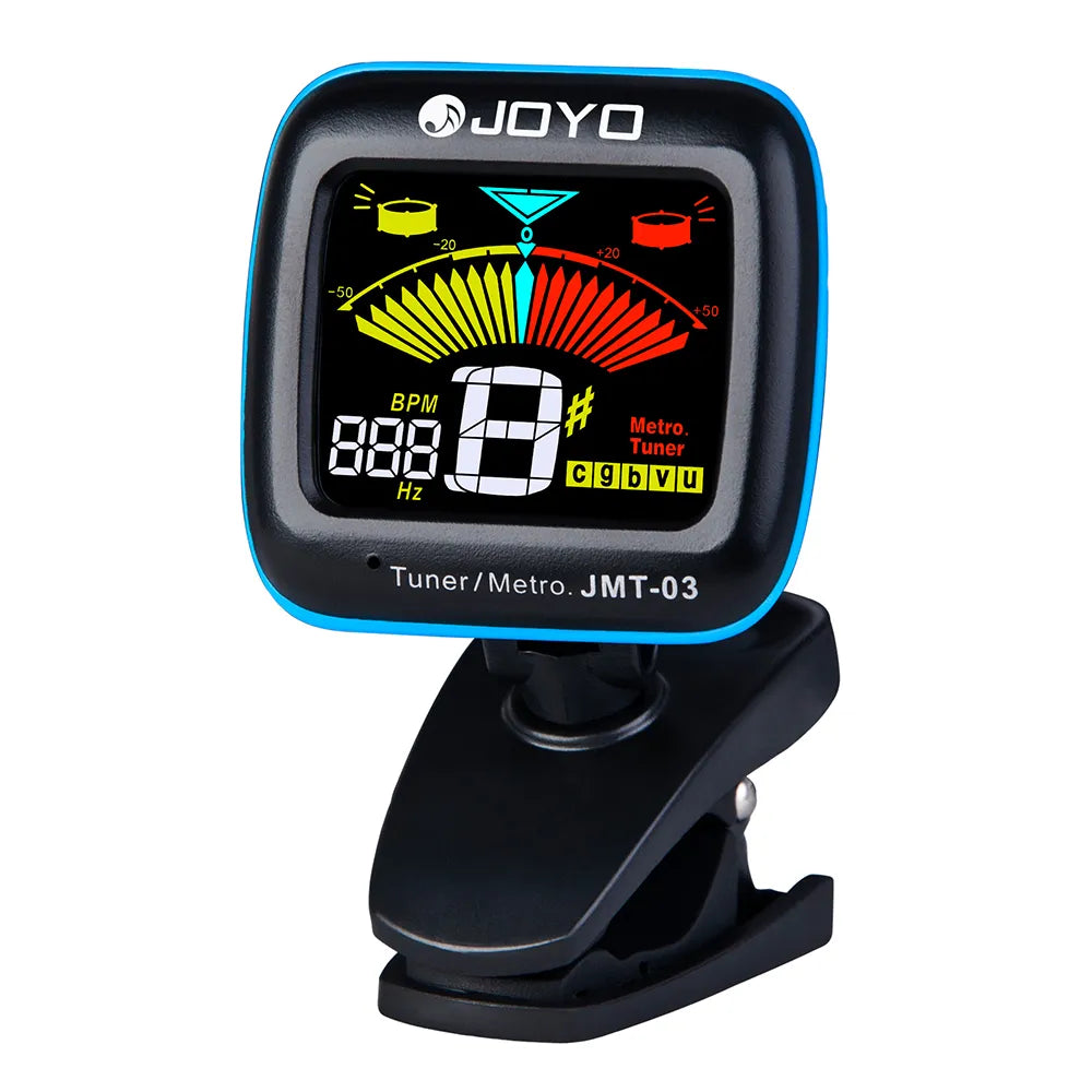 Guitar Tuner 360 Degree Rotatable Clip-on TAP Tempo Metronome