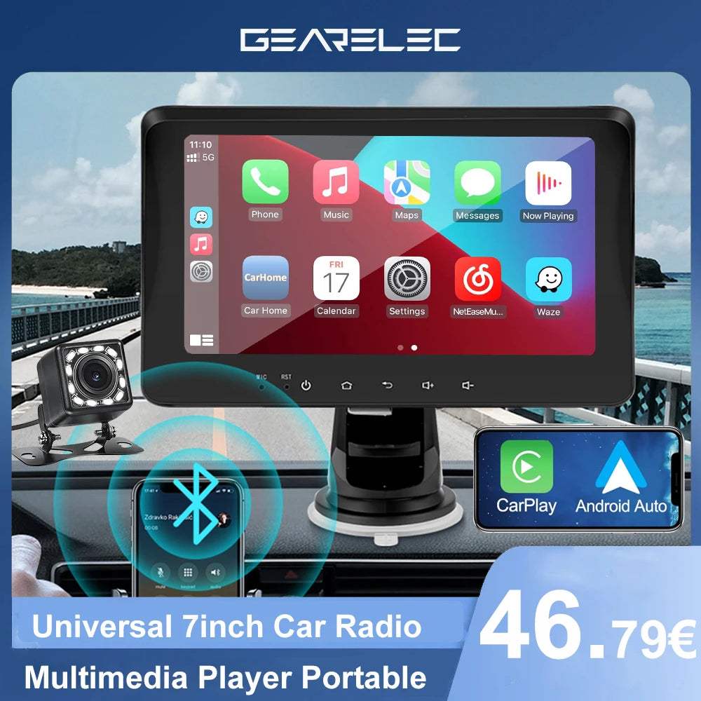 Universal 7inch Wireless CarPlay Android