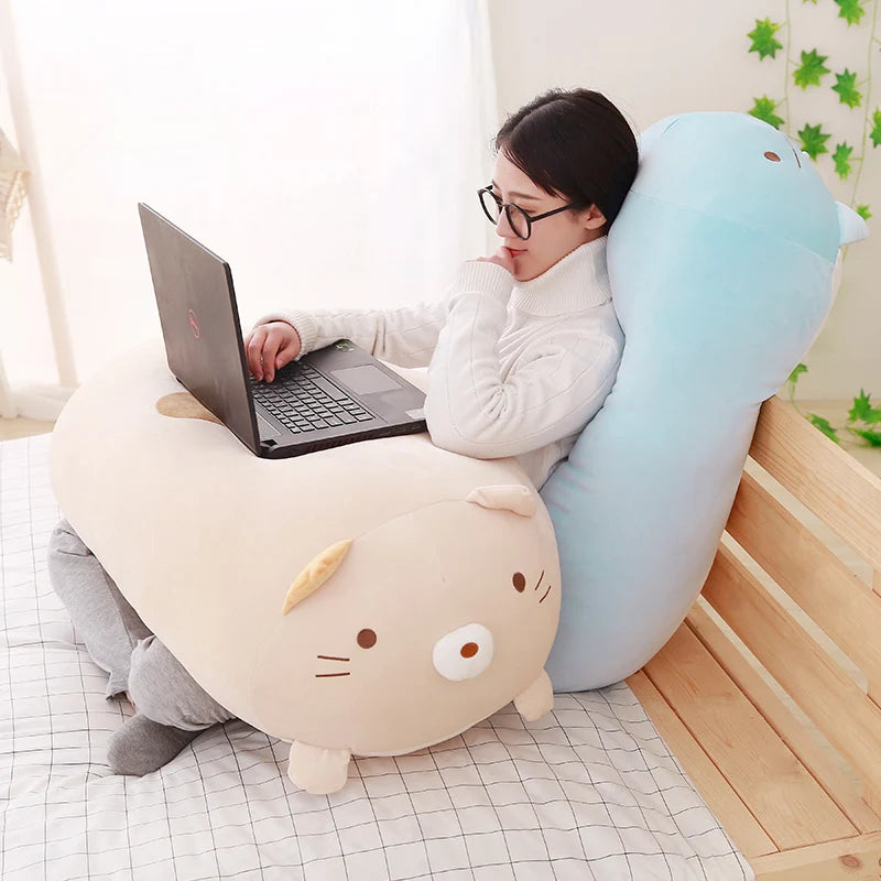 90cm Soft Animal Cartoon Corner Bio Pillow Cushion