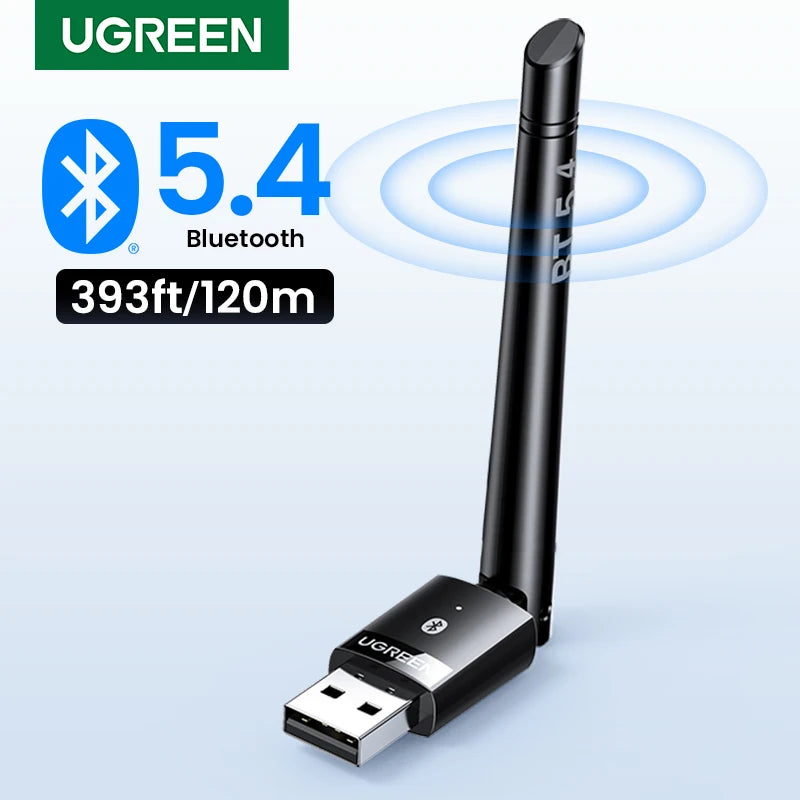 UGREEN USB Bluetooth 5.3 5.4 Adapter 120M Dongle for PC