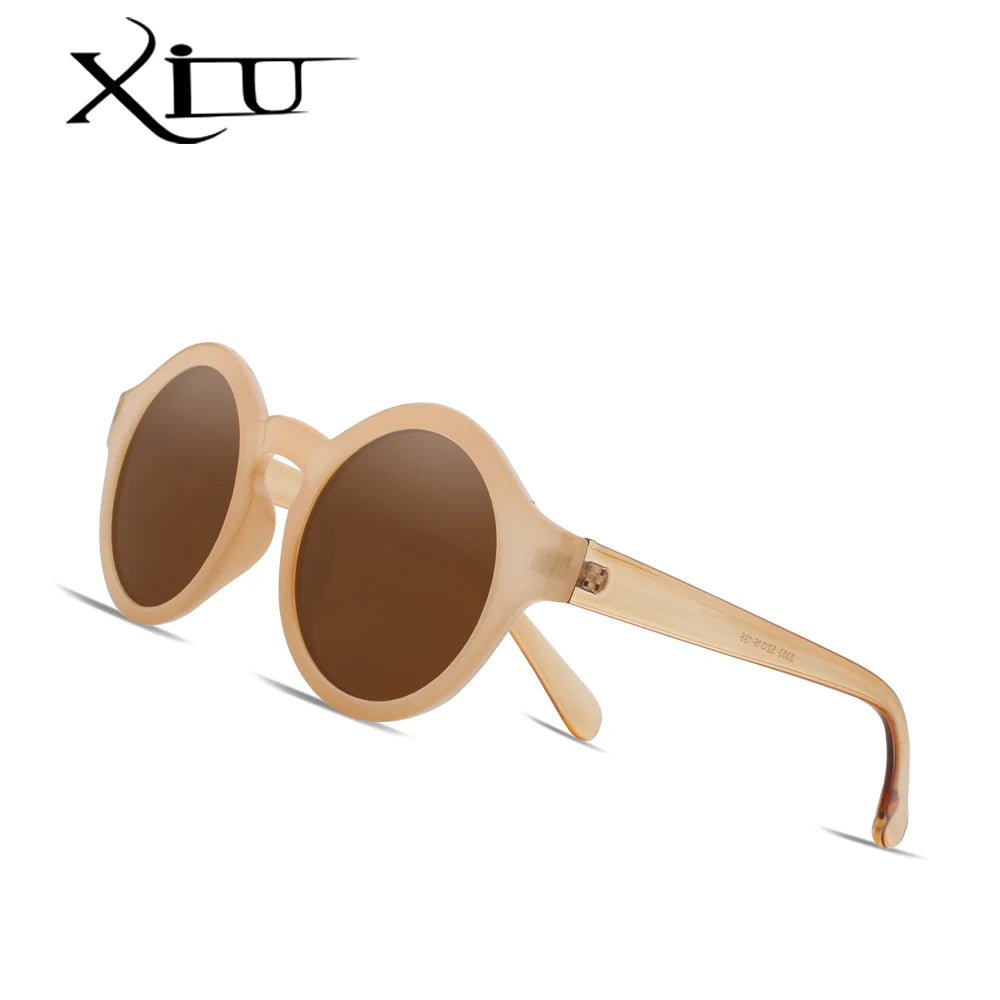 Circle Women Retro Vintage Sunglasses