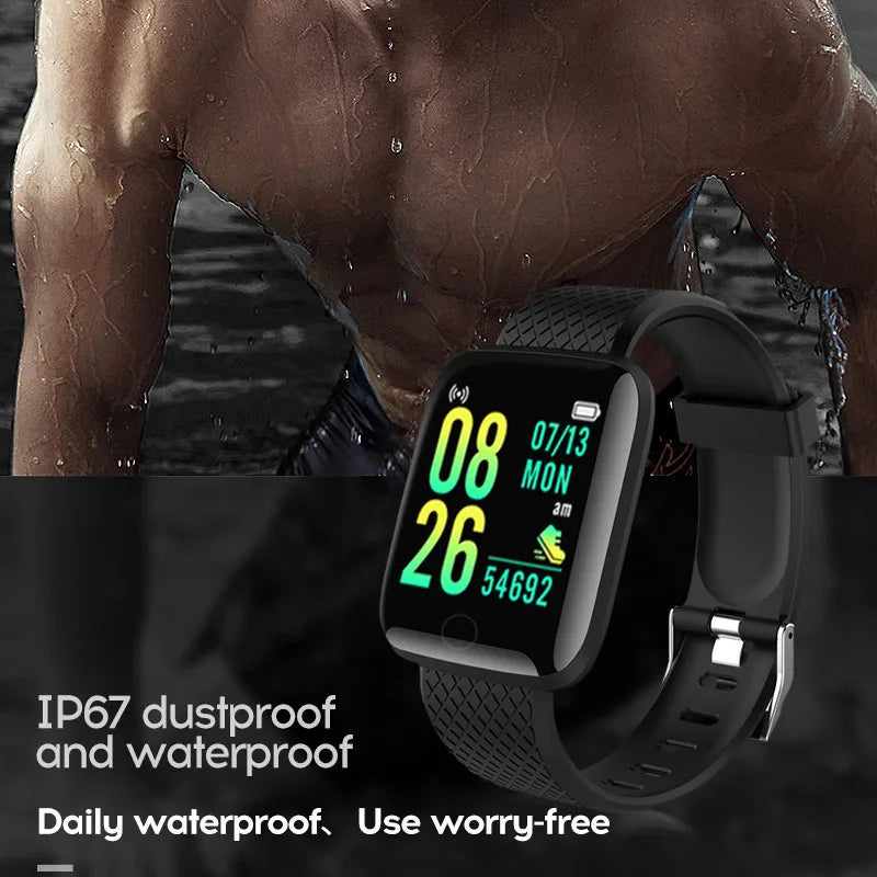 Men Blood Pressure Waterproof Smartwatch