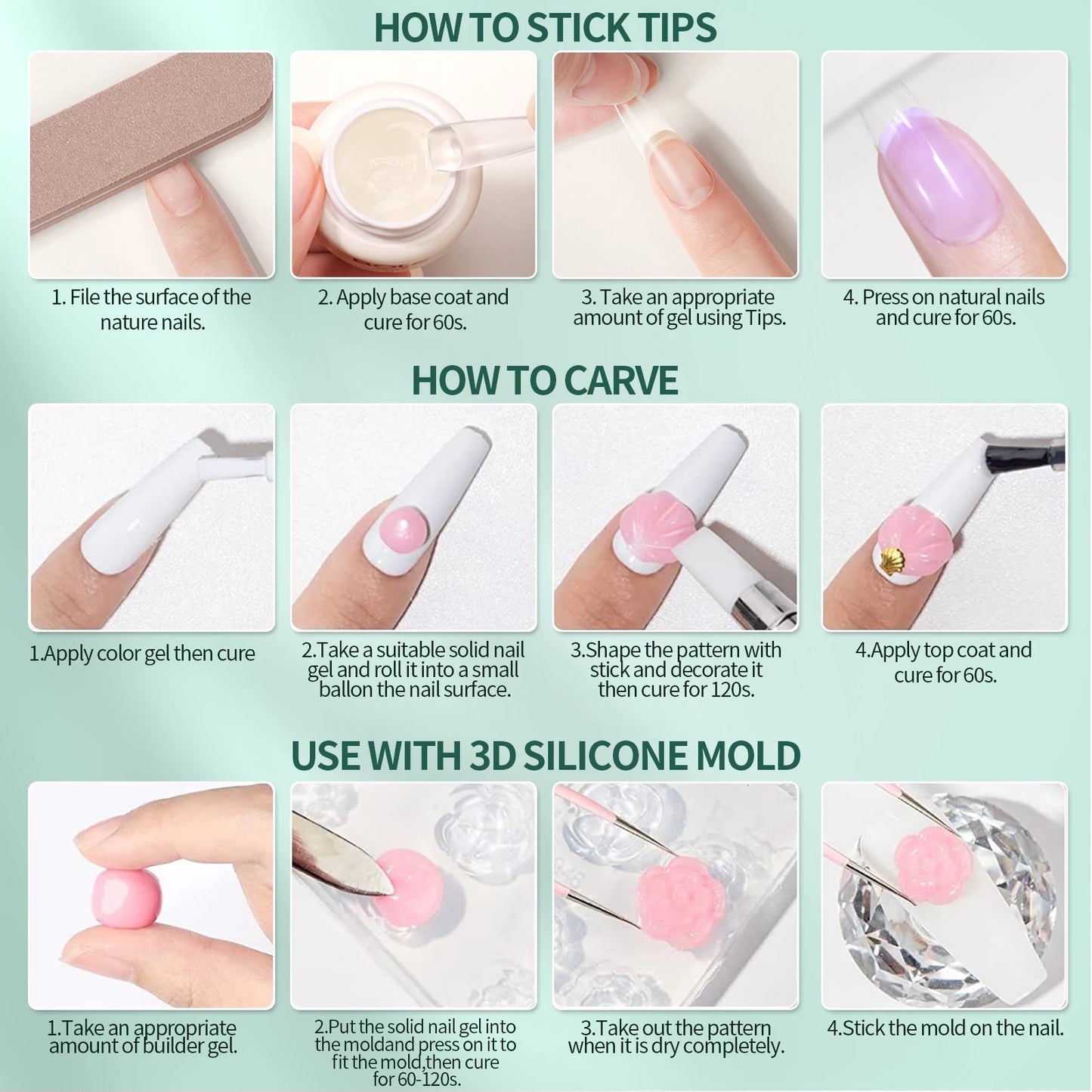 Solid Nail Patch Gel Easy Stick