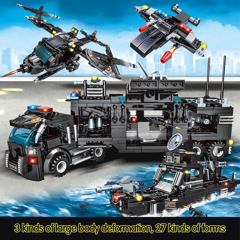 792 Pcs City SWAT Team Building Blocks